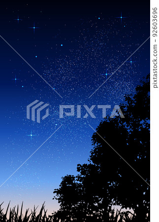 Vector background material_night sky_grass Vector background material_night sky_grass 92603696