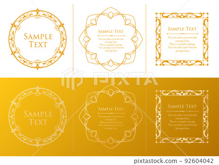 Halloween frame. Antique design. Decorative design. 92604042