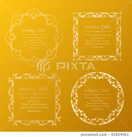 Halloween frame. Antique design. Decorative design. 92604061