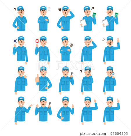 Mechanic upper body vector - Stock Illustration [92604303] - PIXTA