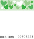 Heart message material 92605223