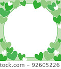 Heart message material 92605226