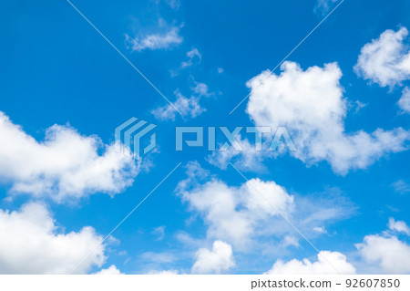 Blue sky sky background background material 92607850