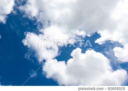 Blue sky sky background background material 92608028