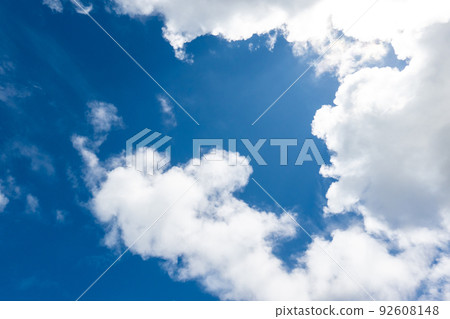 Blue sky sky background background material 92608148