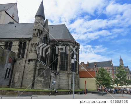 Belgium Ghent St. Michael's Cathedral and cityscape 92608968