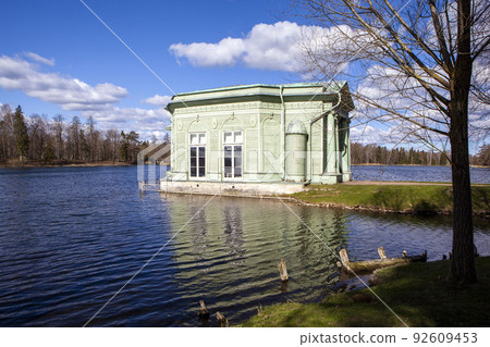 Pavilion of Venus on Love Island in Gatchina park. Gatchina, Leningrad region. Russia Pavilion of Venus on Love Island in Gatchina park. Gatchina, Leningrad region. Russia 92609453