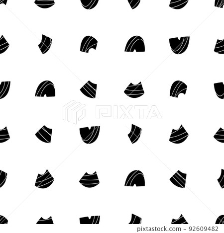 Vector geometric seamless pattern. Repeating abstract black and white background Vector geometric seamless pattern. Repeating abstract black and white background 92609482