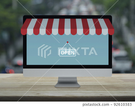 Business internet shop online concept 92610383