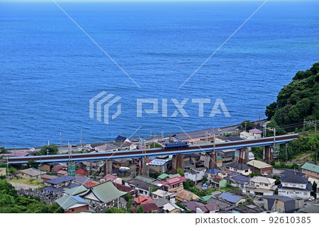 Tokaido Main Line Hayakawa-Nefugawa JR East EF65-1115 (Oku) Atami Test Unit 92610385