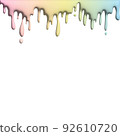 paint dripping on white background 92610720