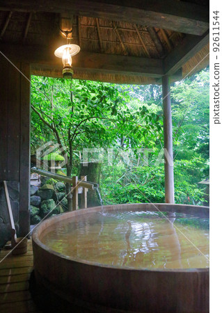 箱根湯本溫泉 直接從源頭流出的露天浴池，神奈川縣箱根湯本 92611544