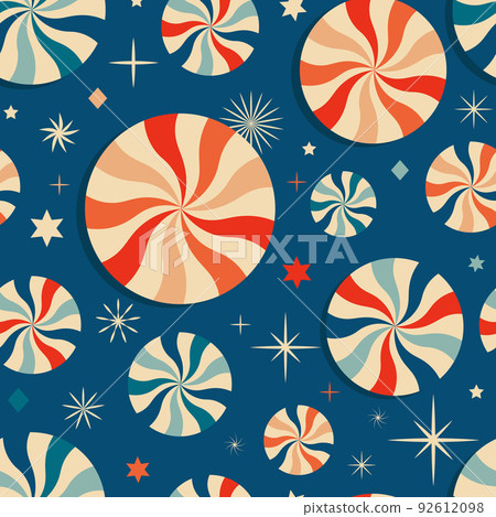 Christmas New Year seamless pattern with sweets. 92612098