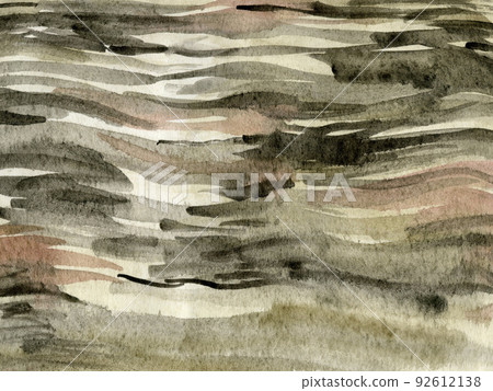 Brown watercolor background with grunge-style spots and strokes Brown watercolor background with grunge-style spots and strokes 92612138