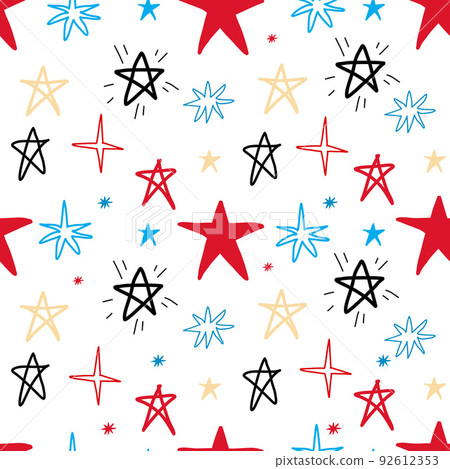 Abstract background with chaotic stars pattern Abstract background with chaotic stars pattern 92612353