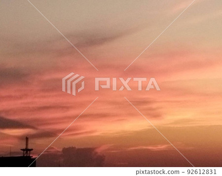 Beautiful sunset sky 92612831