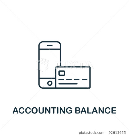 Accounting Balance icon. Monochrome simple Accounting icon for templates, web design and infographics Accounting Balance icon. Monochrome simple Accounting icon for templates, web design and infographics 92613655