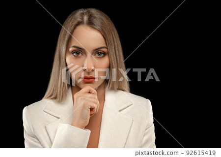 Confident stylish woman. Leader or CEO in corparate business. Leadership concept 92615419