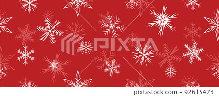 red christmas seamless snowflake winter... - Stock Illustration ...