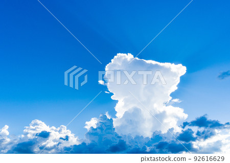 Summer cloud light beam image 92616629