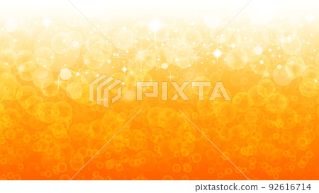 Glitter background material made of orange bubbles 92616714