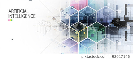 Conceptual technology illustration of artificial intelligence 92617146