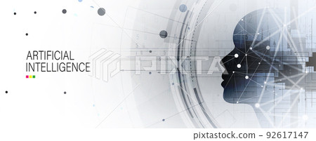 Conceptual technology illustration of artificial intelligence 92617147