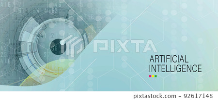 Conceptual technology illustration of artificial intelligence Conceptual technology illustration of artificial intelligence 92617148