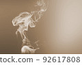 Pink wipe smoke cloud. Abstract mystic freeze motion diffusion background 92617808