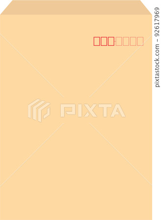 Brown Envelope Craft Plain Template Square No. 2 Square 2 Background Transparent Illustration 92617969