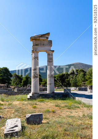 Greece, Epidaurus, Archaeological Site, Ruins of Ancient Greek City Greece, Epidaurus, Archaeological Site, Ruins of Ancient Greek City 92618325