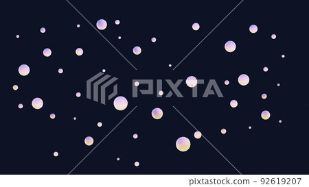Santa Claus delivered a gift under the falling Santa Claus delivered a gift under the falling 92619207