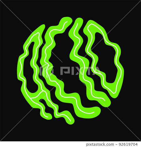 Acid circle quote. Vector hand drawn cartoon illustration. Acid text print,trippy,lsd,psychedelic for t-shirt,poster,card concept 92619704