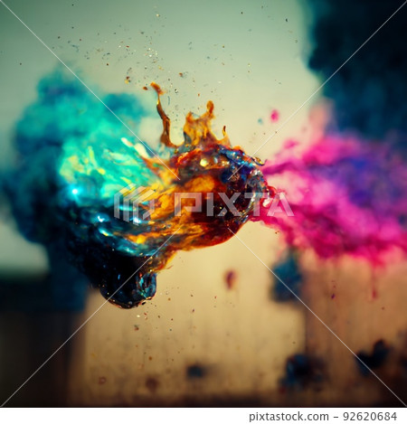 Multicolored ink in water. An explosion of color and contrast. Colorful ink dissolved in water. Perfect for phone wallpaper or for posters. Multicolored ink in water. An explosion of color and contrast. Colorful ink dissolved in water. Perfect for phone wallpaper or for posters. 92620684