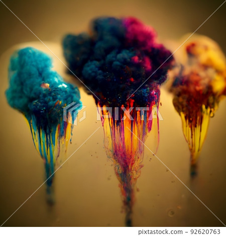 Multicolored ink in water. An explosion of color and contrast. Colorful ink dissolved in water. Perfect for phone wallpaper or for posters. Multicolored ink in water. An explosion of color and contrast. Colorful ink dissolved in water. Perfect for phone wallpaper or for posters. 92620763