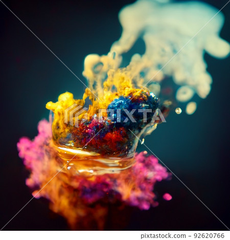 Multicolored ink in water. An explosion of color and contrast. Colorful ink dissolved in water. Perfect for phone wallpaper or for posters. Multicolored ink in water. An explosion of color and contrast. Colorful ink dissolved in water. Perfect for phone wallpaper or for posters. 92620766