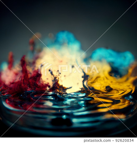 Multicolored ink in water. An explosion of color and contrast. Colorful ink dissolved in water. Perfect for phone wallpaper or for posters. Multicolored ink in water. An explosion of color and contrast. Colorful ink dissolved in water. Perfect for phone wallpaper or for posters. 92620834