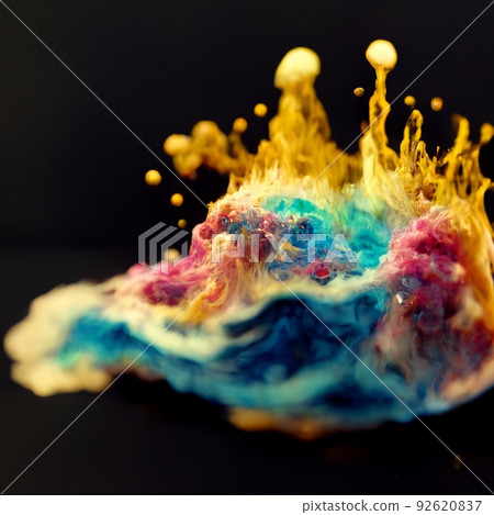 Multicolored ink in water. An explosion of color and contrast. Colorful ink dissolved in water. Perfect for phone wallpaper or for posters. Multicolored ink in water. An explosion of color and contrast. Colorful ink dissolved in water. Perfect for phone wallpaper or for posters. 92620837