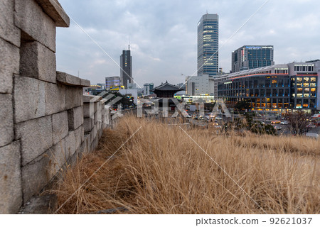 Seoul City Wall fortress protecting capital of South Korea Seoul City Wall fortress protecting capital of South Korea 92621037