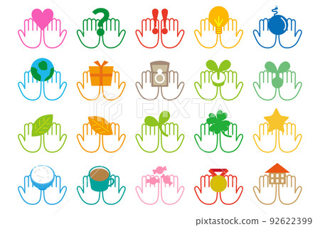Palm Illustration Material Vector Icon Design Palm Illustration Material Vector Icon Design 92622399