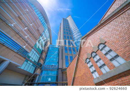 日本川崎市景觀 川崎站前 Muza Kawasaki 視圖和紅磚倉庫遺址(紀念碑) 日本川崎市景觀 川崎站前 Muza Kawasaki 視圖和紅磚倉庫遺址(紀念碑) 92624660