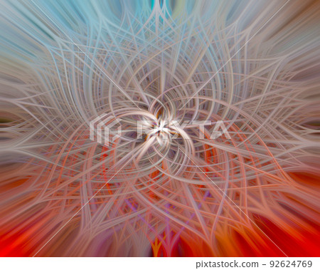 Red and Blue Twirl Abstract I Red and Blue Twirl Abstract I 92624769