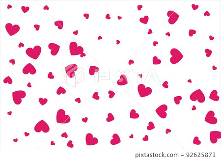 Red heart background. Love confetti background 92625871