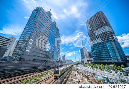 Cityscape of Kawasaki, Japan View of the NTT DoCoMo Kawasaki Building in front of Kawasaki Station Cityscape of Kawasaki, Japan View of the NTT DoCoMo Kawasaki Building in front of Kawasaki Station 92625917