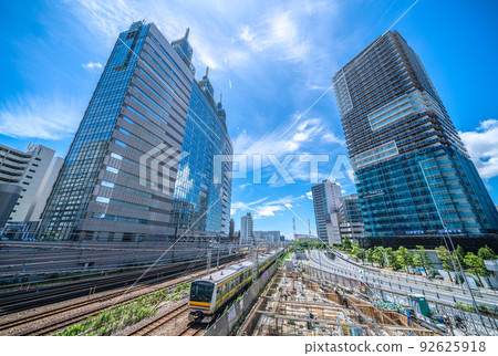 日本川崎市景觀，俯瞰川崎站前 NTT DoCoMo 川崎大廈 92625918