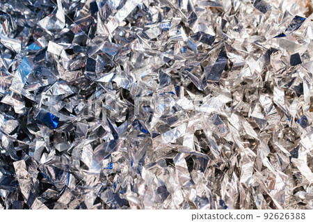 tapes of foil paper for paper show. background and texture. tapes of foil paper for paper show. background and texture. 92626388