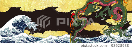 神奈川衝浪裡&金雲&龍龍長版 92628988
