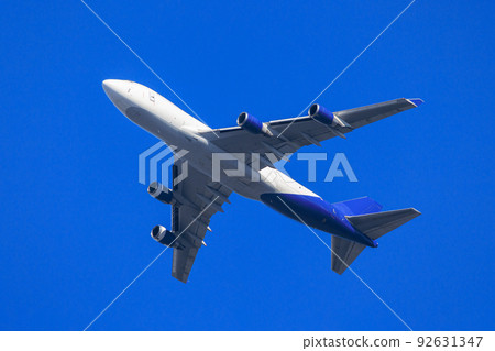 Boeing cargo plane taking off 92631347