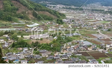 龍岡城，日本最著名的 100 座城堡之一，從天文台望去 92631451