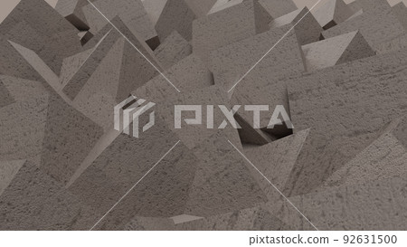 Wallpaper. Gray abstract polyhedra. 3d texture. Background. Wallpaper. Gray abstract polyhedra. 3d texture. Background. 92631500